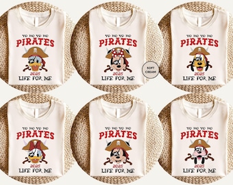 Yo Ho Yo Ho A Pirate's Life for Me Shirt, Disney Cruise 2025 Shirt, Mickey And Friends Pirates Shirt, Disney Family Cruise Trip Shirts