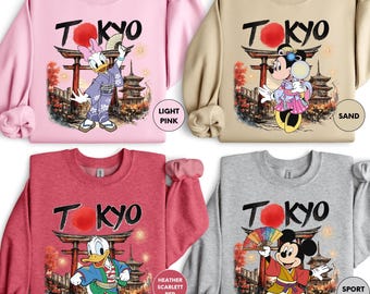 Mickey And Friends Tokyo Sweatshirt, Disneyland Tokyo Trip Sweater, Disney Japan Vacation 2026 Shirt, WDW Family Travel Sweatershirt