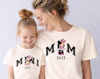 Mama And Mini Shirt, Minnie Mama T-shirt, Mom and Kids Matching Shirt, Mom And Me Tee, Disney Mom Daughter Tee, Mother's Day Gift