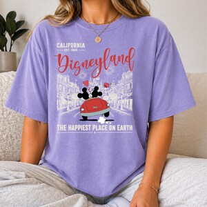 Vintage Disneyland California Shirt, Disneyland Honeymoon Shirt, Disneyworld Tee, Disney Trip Family Shirt, Disney Family Vacation Shirt image 3