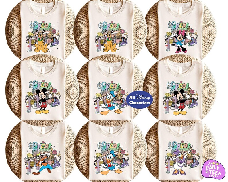 a set of six mickey mouse t - shirts