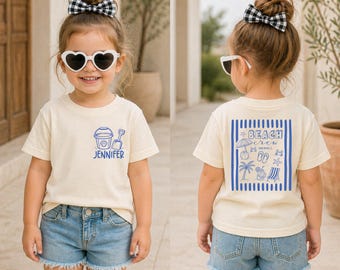 Custom Beach Crew Shirt, Family Summer Vacation T-Shirt, Kids Beach Party Tee, Beach Trip Shirt, Summer Group Shirt, Vacation Tees