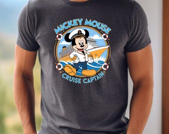 Mickey Mouse Cruise Captain Shirt, Disney Cruise Line Shirt, Disney Cruise Trip Shirt, Disney Summer Shirt, Disney Family Vacation Tee