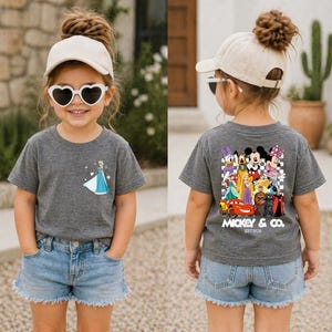 Disney All Characters Shirt, Disneyland Kids Shirt Gift, Disney Trip Tee, Disneyworld Youth Toddler T-Shirt, Mickey And Friends Shirt image 2