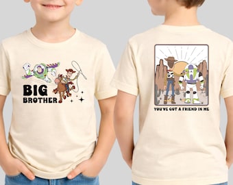 Disney Toy Story Big Brother Shirt, Big And Little Bro Siblings Matching Shirt, Woody Buz Lightyear Shirt, Toy Story Brothers Gift Shirt