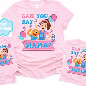 Can You Say Custom Family Matching Birthday Shirt, Ms Rachel Birthday Party Girl Tee, Personalized Rachel First Birthday T-Shirt, Rachel Tee