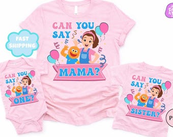 Can You Say Custom Family Matching Birthday Shirt, Ms Rachel Birthday Party Girl Tee, Personalized Rachel First Birthday T-Shirt, Rachel Tee