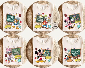 Disney First Day Of Shool Shirt, Mickey And Friends Back To School Shirt, Funny School Shirt, Magic School Shirt, Disney Teacher Gift