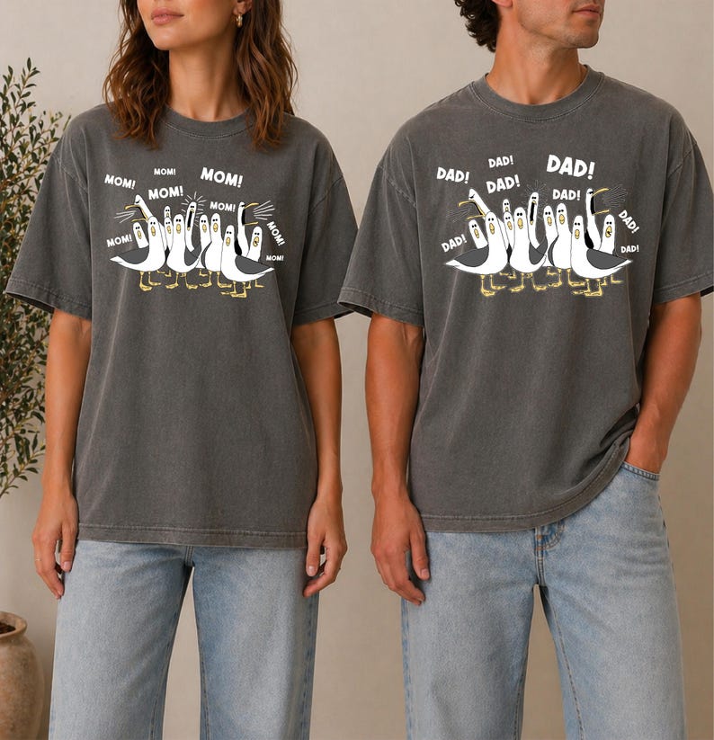 Disney Mom Dad Matching Shirt, Disneyland Wife Husband Couple Tees, Disney Seagulls Shirt, Disneyworld T-Shirt, Disney Family Gift Shirt image 3