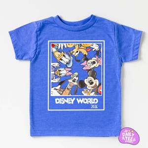 Disney World 2026 Kids Shirt, Mickey Minnie Donald Goofy Daisy Pluto Tee, Disney Family Trip T Shirt for Kids bild 4