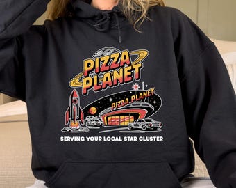 Pizza Planet Toy Story Hoodie, Disney Aliens Sweatshirt, Pizza Planet Hoodie, Toy Story Family Hoodie, Funny Disney Space Sweater