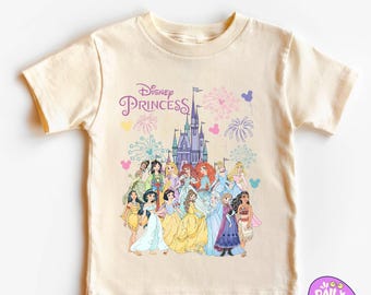 Disney Princess Shirt for Girls, Disney Princess Castle T-Shirt, Princess Disney Tee for Kids, Toddler Disney Princess Shirt, Magical Disney
