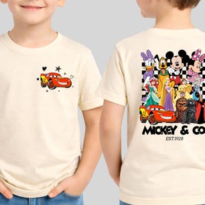 Disney All Characters Shirt, Disneyland Kids Shirt Gift, Disney Trip Tee, Disneyworld Youth Toddler T-Shirt, Mickey And Friends Shirt image 4