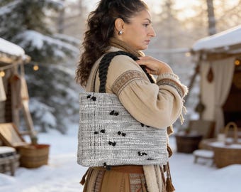 Crochet Shoulder Bag | Handmade Boho Upcycled Everyday Bag