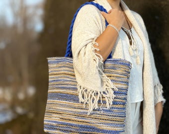 Borsa a tracolla all'uncinetto / Borsa Boho colorata fatta a mano