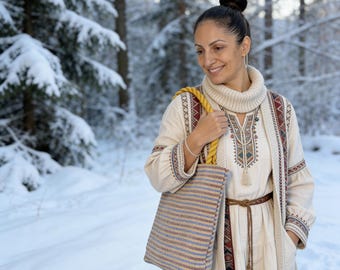 Crochet Tote Bag | Handmade Boho Shoulder Bag