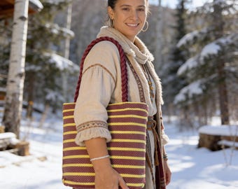Crochet Tote Bag | Handmade Boho Shoulder Gift
