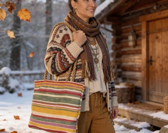 Crochet Shoulder Bag | Handmade Colorful Gift for Her