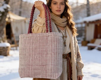 Crochet Shoulder Bag | Handmade Boho Tote Bag