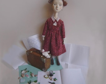 紙粘土の少女、オーク人形、アート人形、コレクター人形、ユニークな