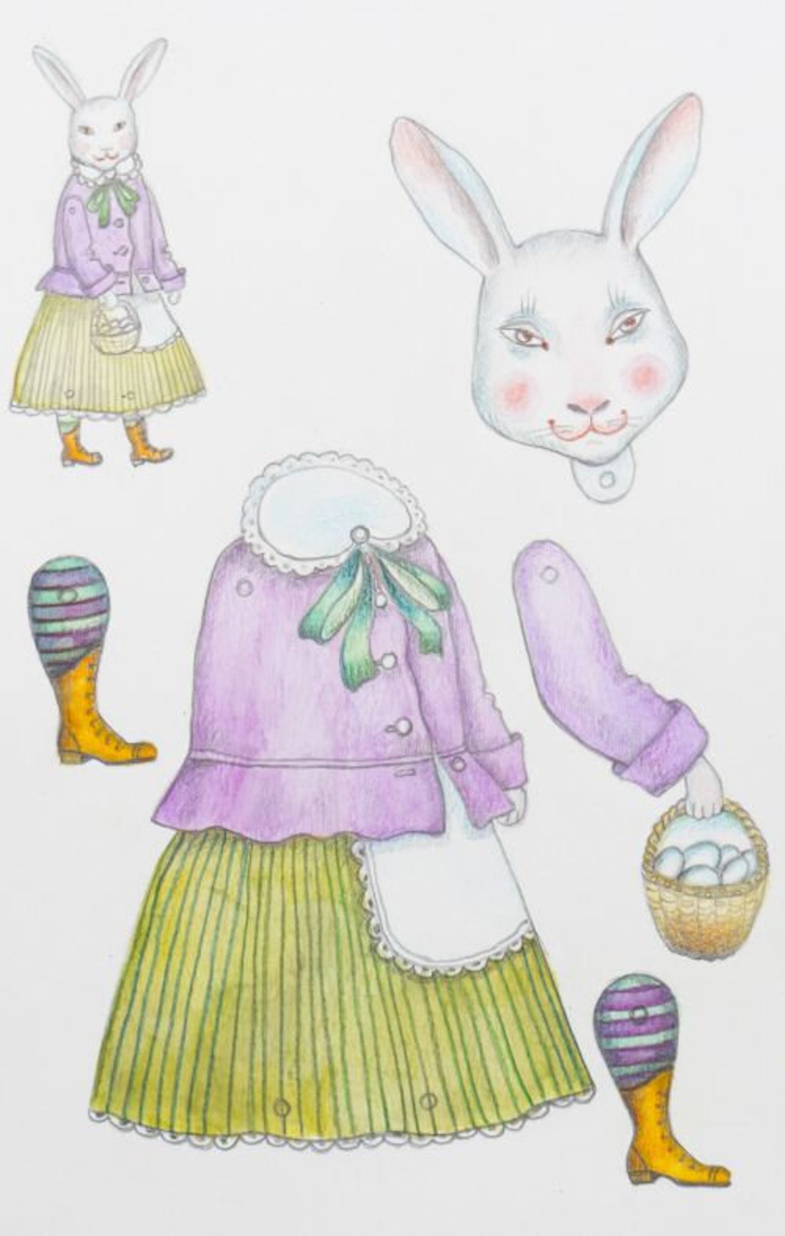 Adorable Bunny Paper Ornaments: Celebrate The Year Of The Rabbit - 3cu5vrt