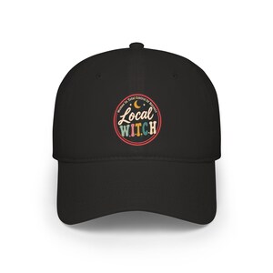 Local Witch cap | Embroidered witch patch baseball cap, Halloween witchy accessory