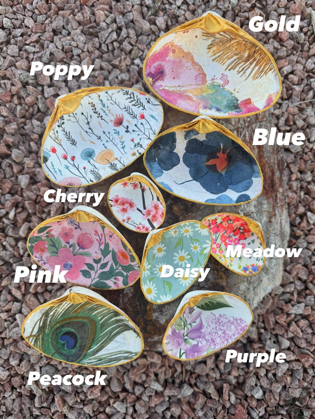 FLORAL THEME - Elegant Clam Shells - Etsy