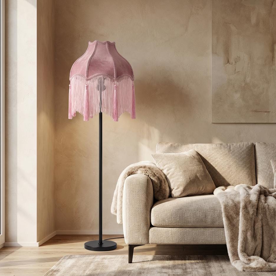 Vintage stehlampe lampenschirm