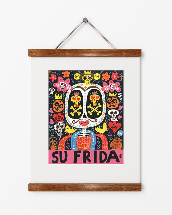Urban Poster Mexican Art Frida Teen Room Home Decor Etsy