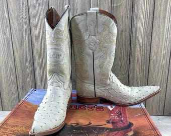 Soto Boots Men's Exotic Cowboy Boots Size:8 USA Pointed Toe