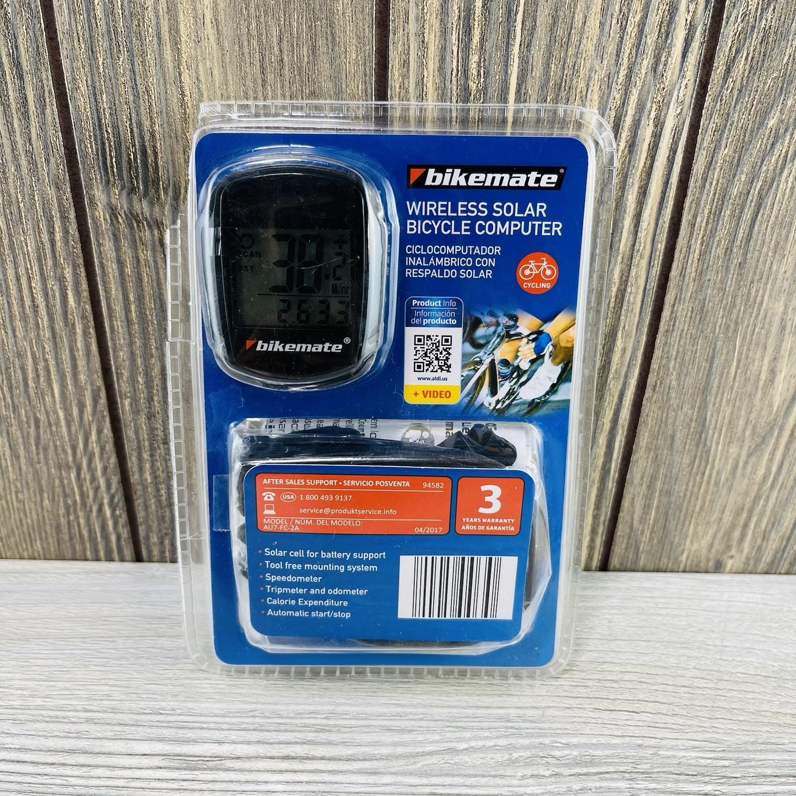 Bikemate Wireless Solar Bicycle Computer - Speedometer Odometer - New - Etsy