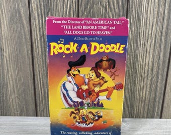 Rock A Doodle VHS 1990 Animation Family Original Release HBO Video