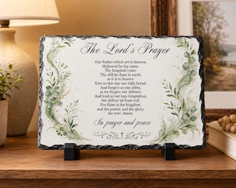 Prayer for Peace Plaque, Christian Gift, Religious Slate Plaque, Personalized Prayer Gift,Faith Home Decor,Faith Slate Plaque,Religious Gift