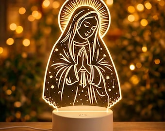 Our Lady of Guadalupe LED Lamp – Catholic Altar Night Light