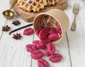 Handmade Wax Melts "Vanilla Waffle" Sweet Kisses +Free Gift