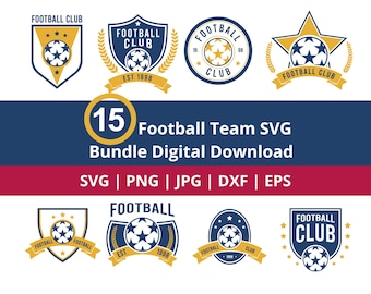 Pacchetto SVG di football americano, football png, file di taglio Cricut, calcio svg, squadra di football, disegni per sublimazione / giocatore di football svg