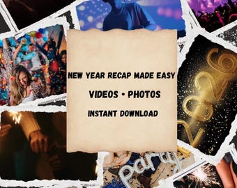 New Year Recap Template | Instagram & TikTok Video, Photo (Digital Download)