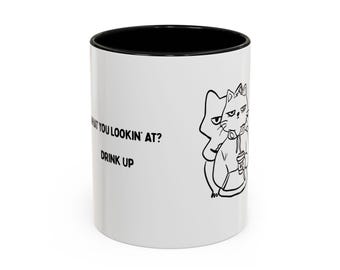 Grumpy Cat Coffee Mug | Sarcastic Cat Lover Gift (11oz or 15oz)