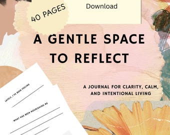 Printable Self Care Journal | Minimalist Editorial Prompts (PDF)