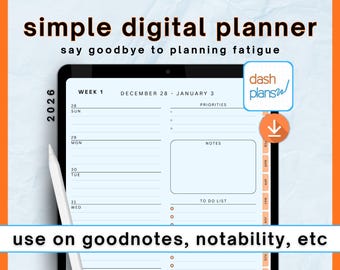 Adhd Digital Planner for Executive Function Neurodivergent Daily Organizer Task Management for Focus Planning & Productivity 2026