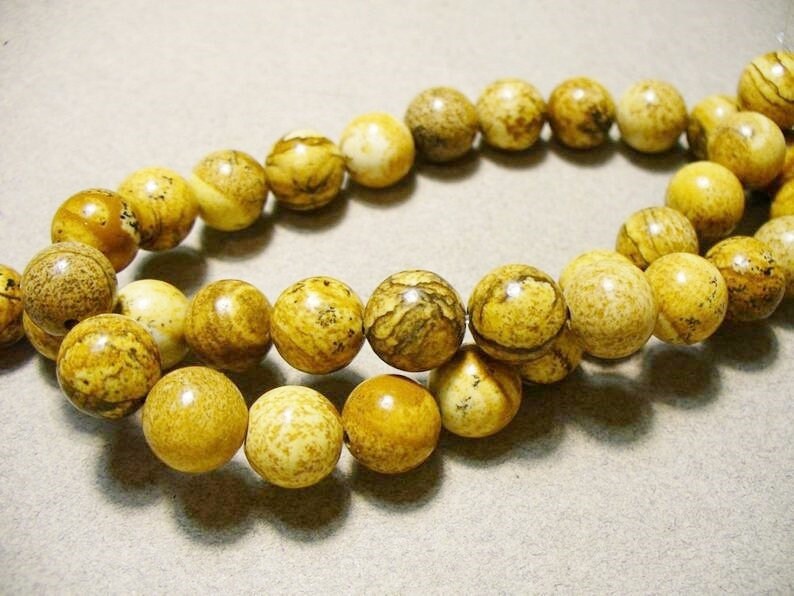 Picture Jasper Beads Gemstone Round 10MM image 2