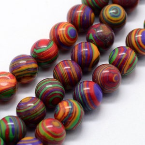 Synthétique Rond Fiesta Stripe 10 MM