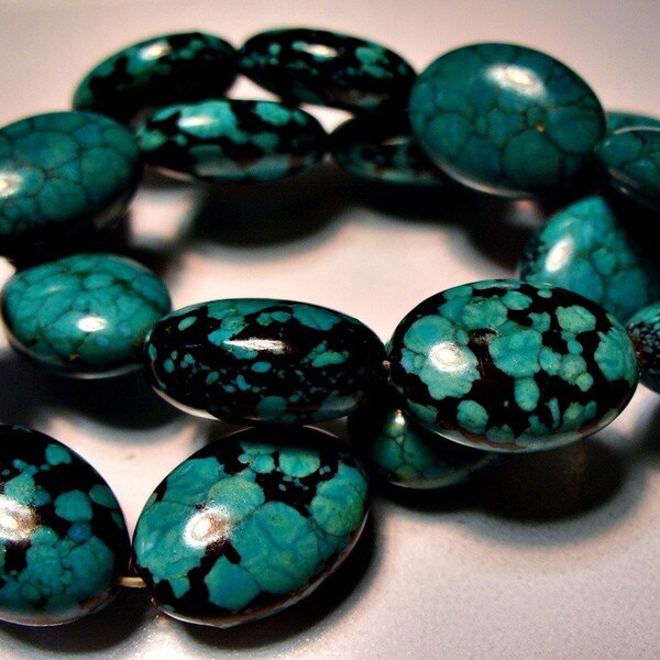Mosaic Turquoise Beads Gemstone 14x18MM