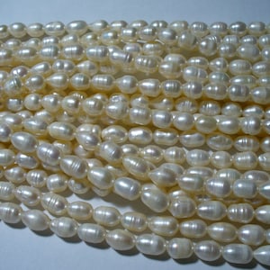 Freshwater Pearls Natural Creamy Ivory 7-10mm Full Strand