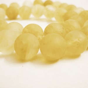 Watermelon Coffee Gemstone Frosted Golds Browns Round 10MM image 1