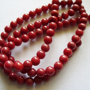 Faceted Red Coral 4mm Round Beads  Gemstone Wholesale – Intrinsic