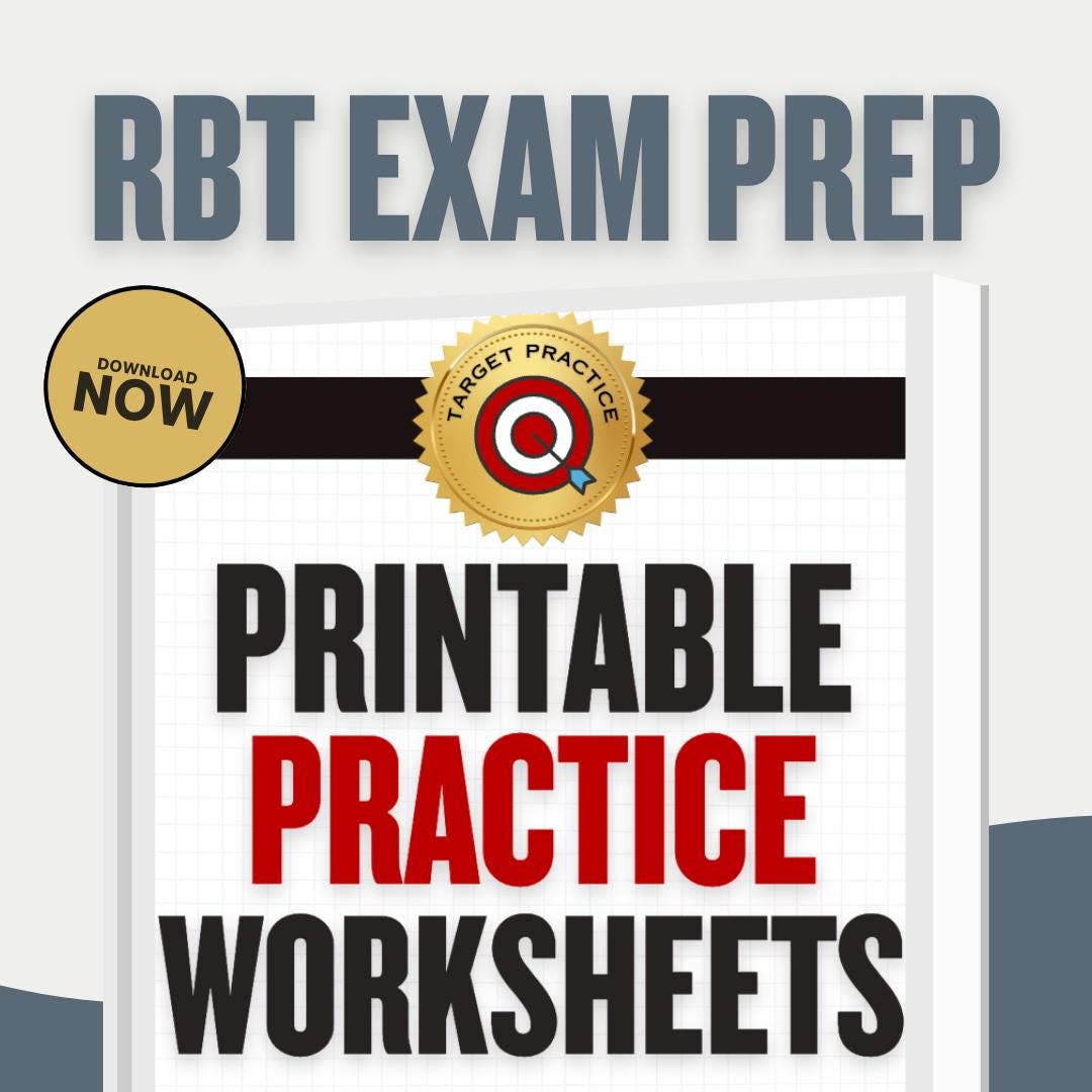 RBT Practice Worksheets – Digital Download - Etsy