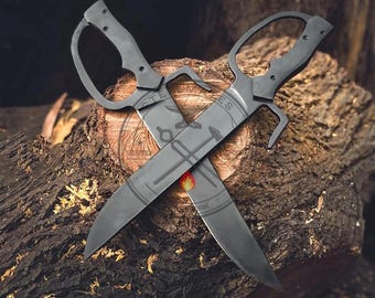 Wing Chun Schmetterling Schwerter 17" Paar | Baart Cham Dao Ving Tsun Messer | Kung Fu Kampfkunst Waffen Training Schwerter Geschenk für Kampfsportler