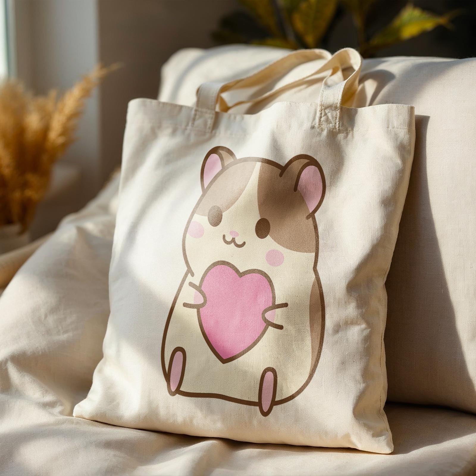 ベージュカバン　ハムスター Hamster Tote Bag - Etsy Hong Kong