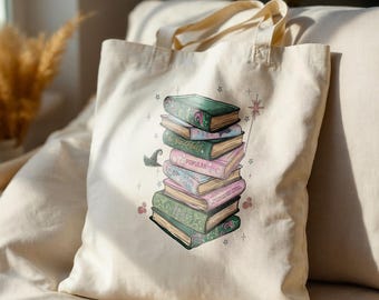 Wicked Tote Bag, Canvas Tote Bag, Changed For Good, Tote Bag, Wizard Defying Gravity, Broomstick Magic, Wicked Musical Fan Gift